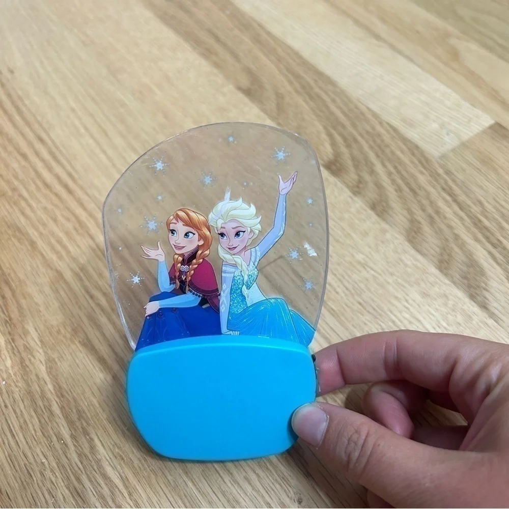 Frozen Elsa Anna Night Light Blue Kids Room Decor Disney